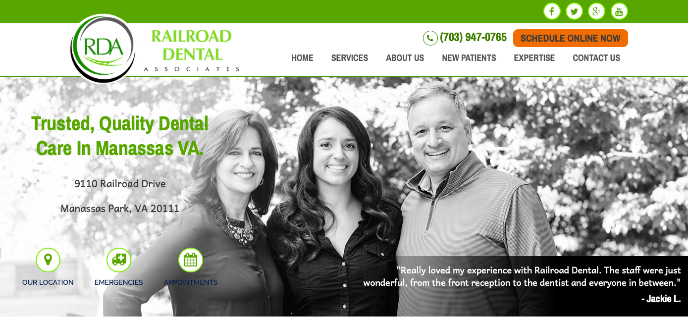 Dental Website Redesign-RDA